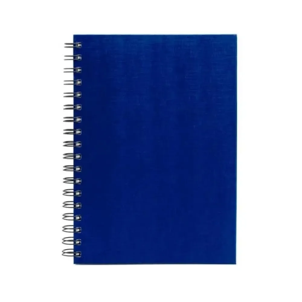 CADERNO PAUTADO COM WIRE-O - AZUL - 23,5X18CM - 100 FLS