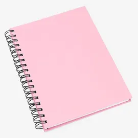 Imagem do produto CADERNO PAUTADO COM WIRE-O – ROSA – 23,5X18CM – 100 FLS