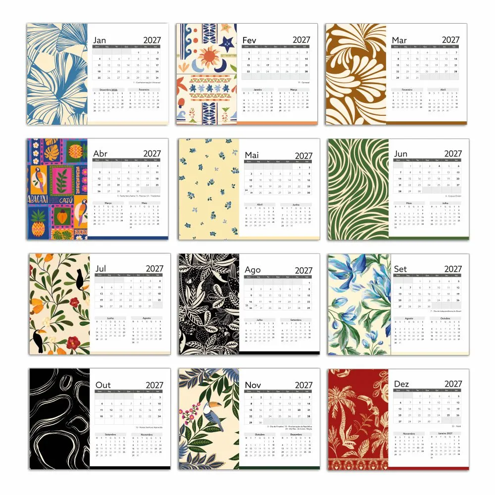 CALENDÁRIO DE MESA