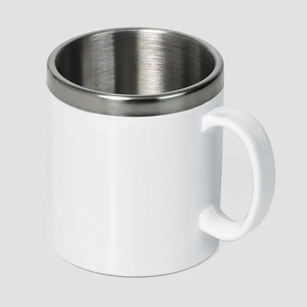 CANECA EM AÇO INOX/POLIESTIRENO – 300 ML