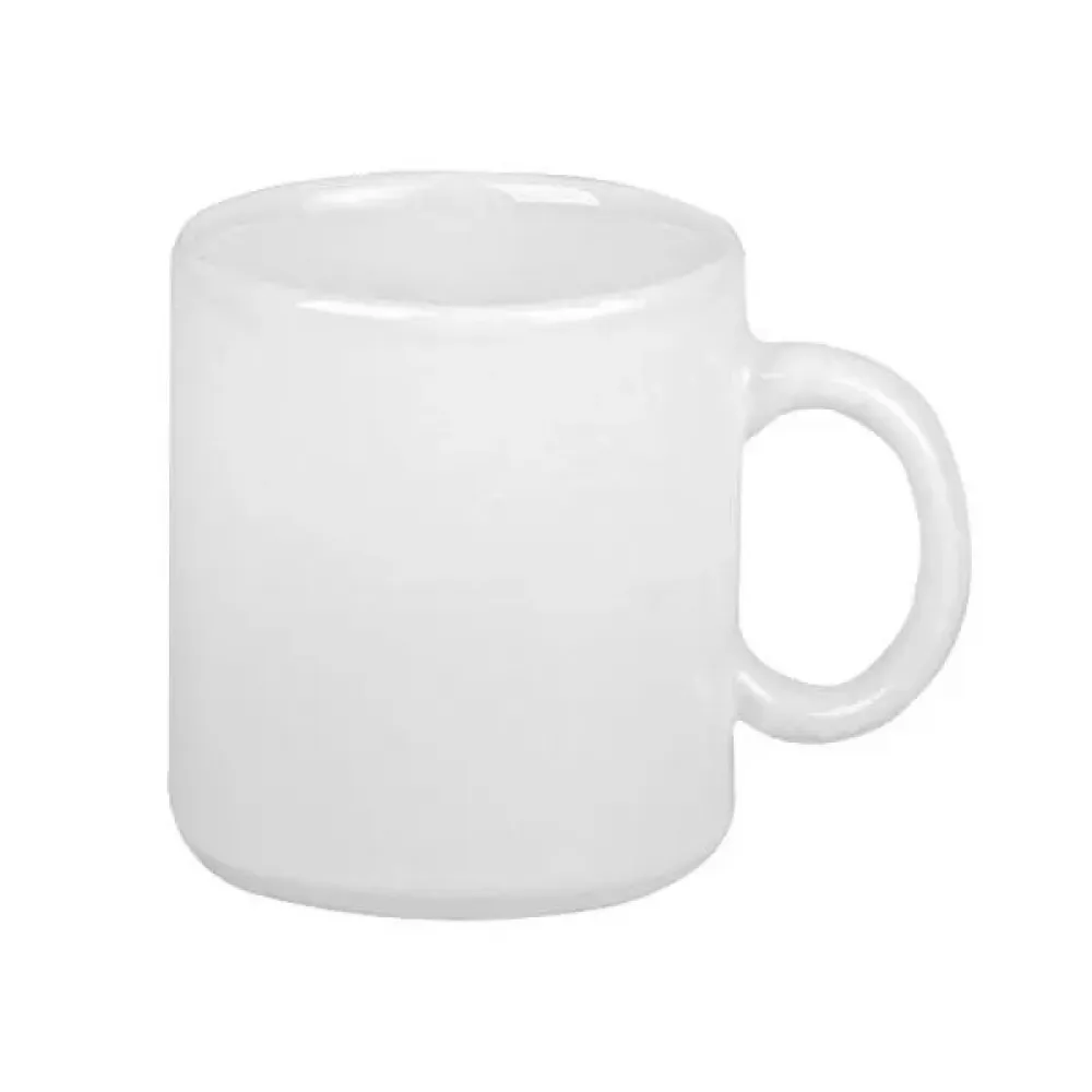 CANECA EM CERÂMICA BRANCA 270 ML EM CAIXA COM ELÁSTICO