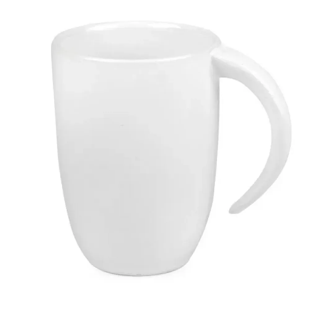 CANECA EM CERÂMICA BRANCA - 350ML