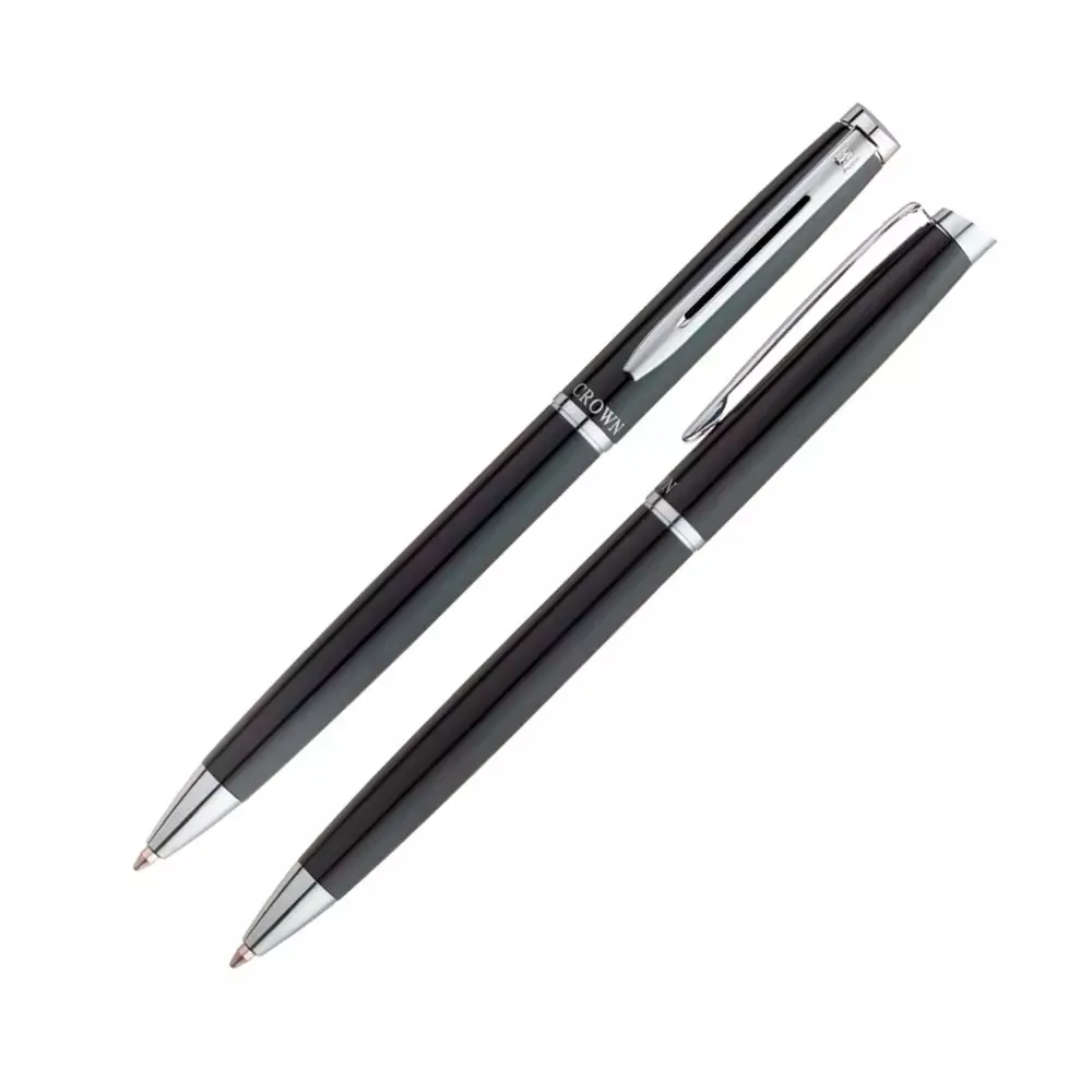CANETA CROWN LIBRA CHROME ESF PRETA -DI10079P