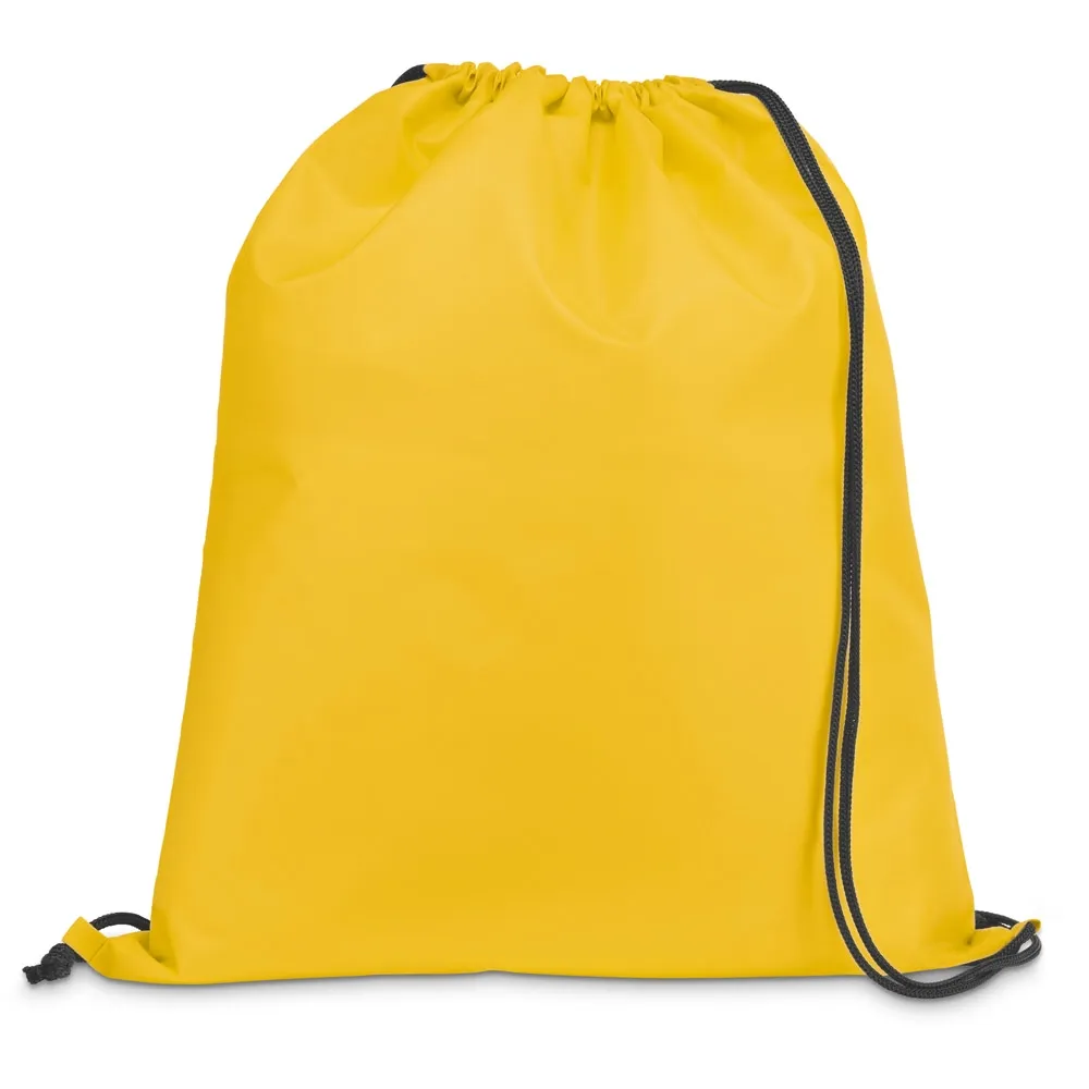 CARNABY. Sacola tipo mochila em 210D com cordões em preto-92910