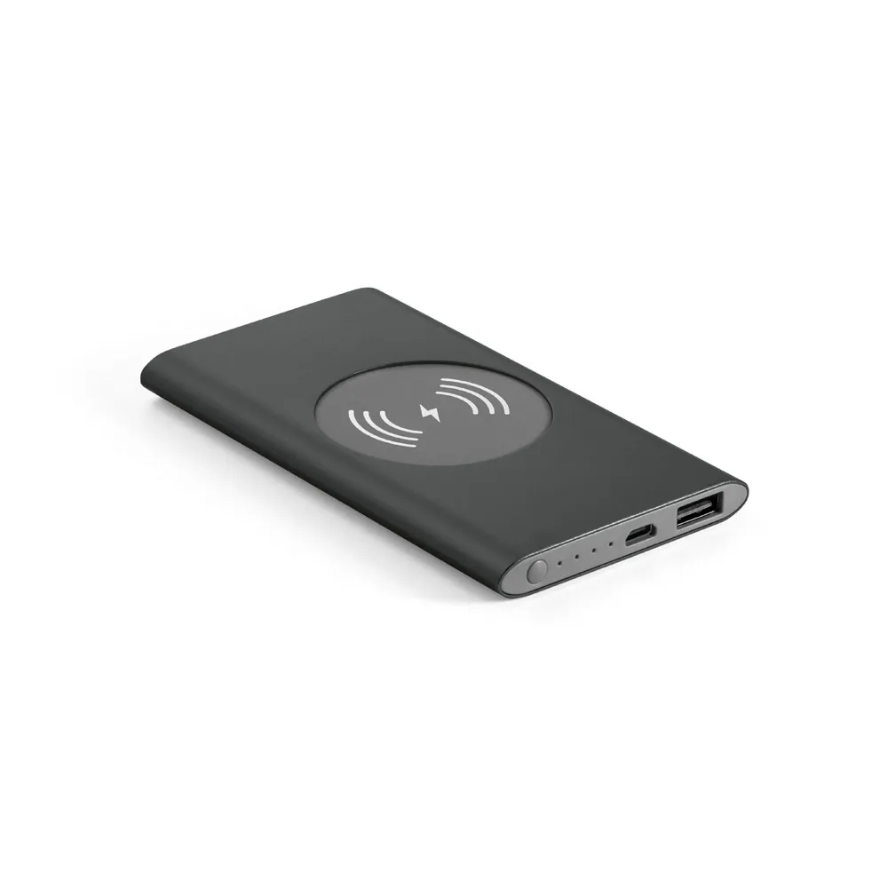 CASSINI 4'0. Bateria portátil com carregador por indução em alumínio 100% reciclado (4'000 mAh)
