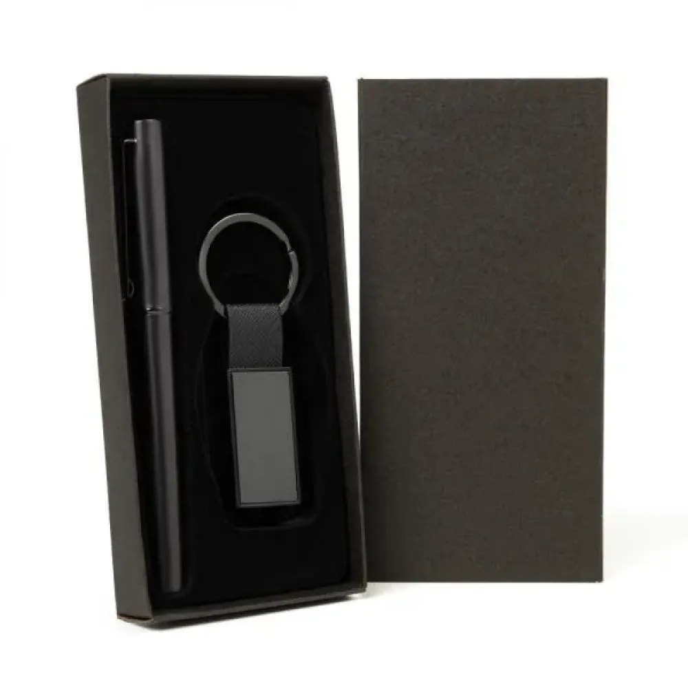 CANETA ROLLER E CHAVEIRO EM METAL/PU-CC-70728