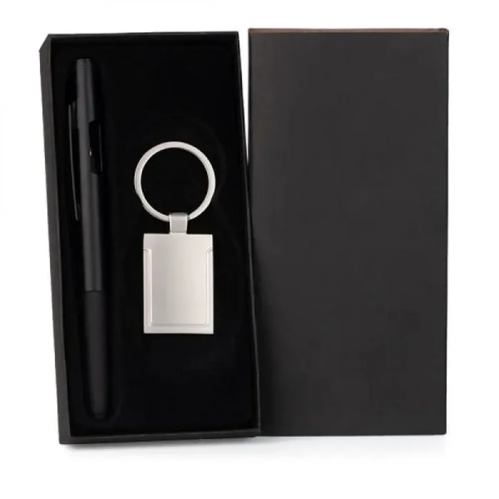CANETA E CHAVEIRO - PRETO-CC-73061