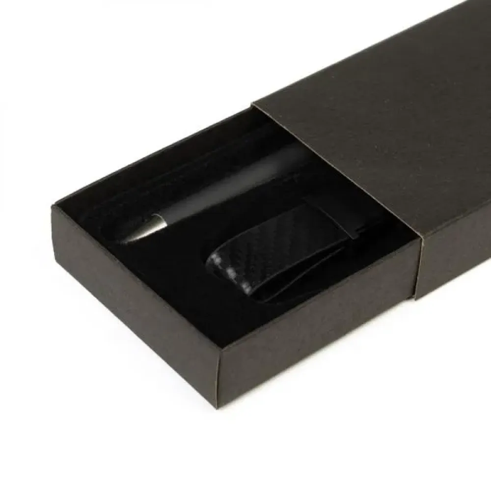 CANETA E CHAVEIRO EM METAL CINZA