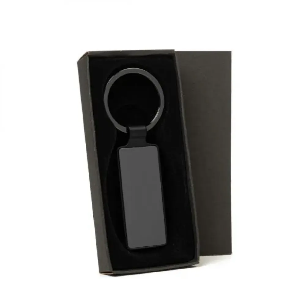 CHAVEIRO EM METAL - CINZA/PRETO