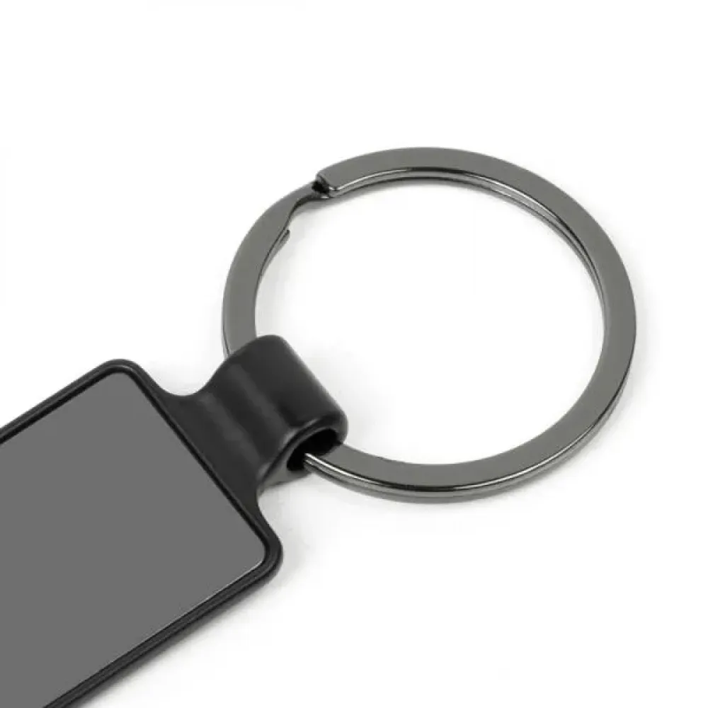 CHAVEIRO EM METAL - CINZA/PRETO