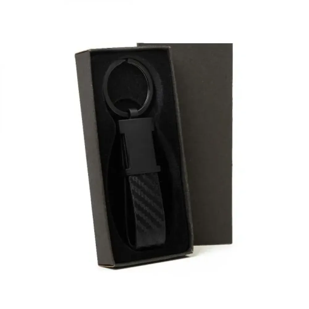 CHAVEIRO EM METAL/PU - PRETO