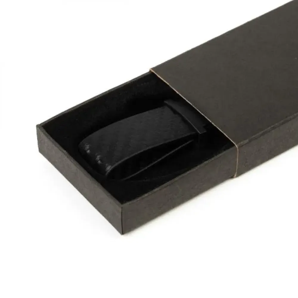 CHAVEIRO EM METAL/PU - PRETO