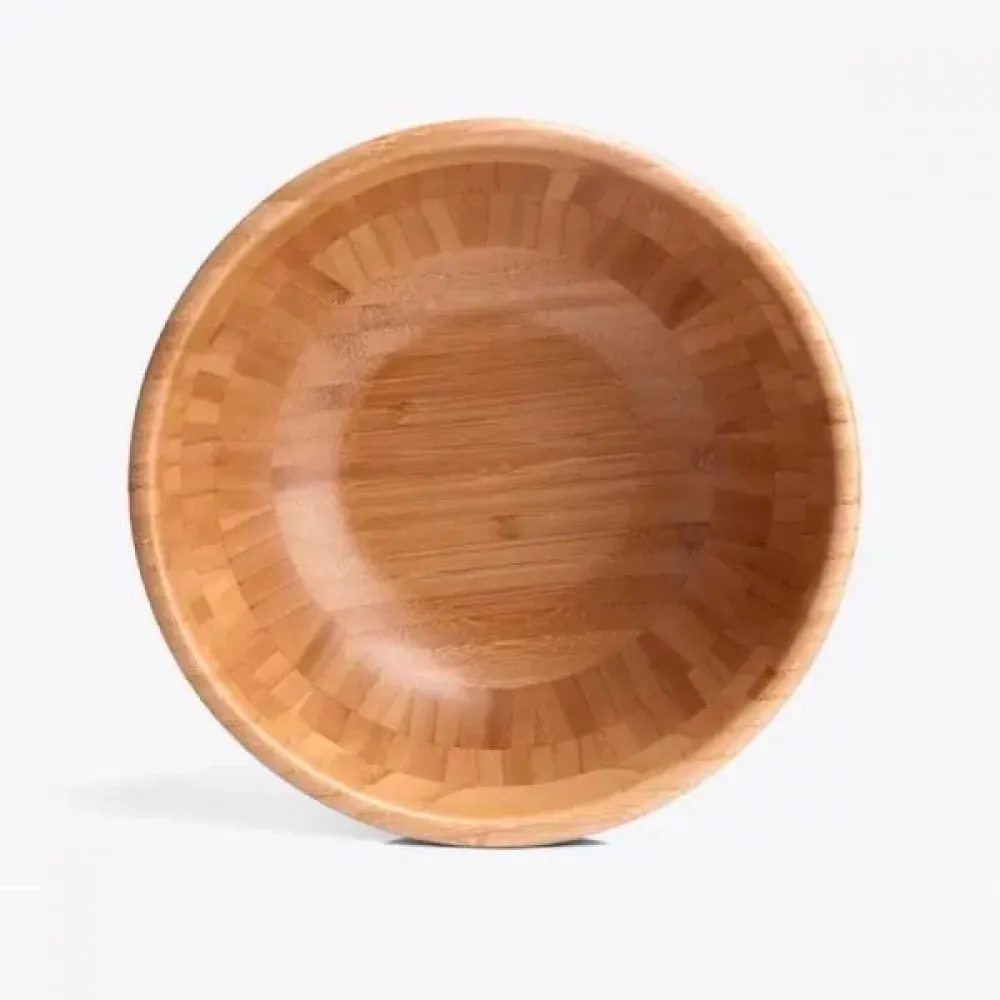 CUMBUCA EM BAMBU COM COLHER 30CM - 3L