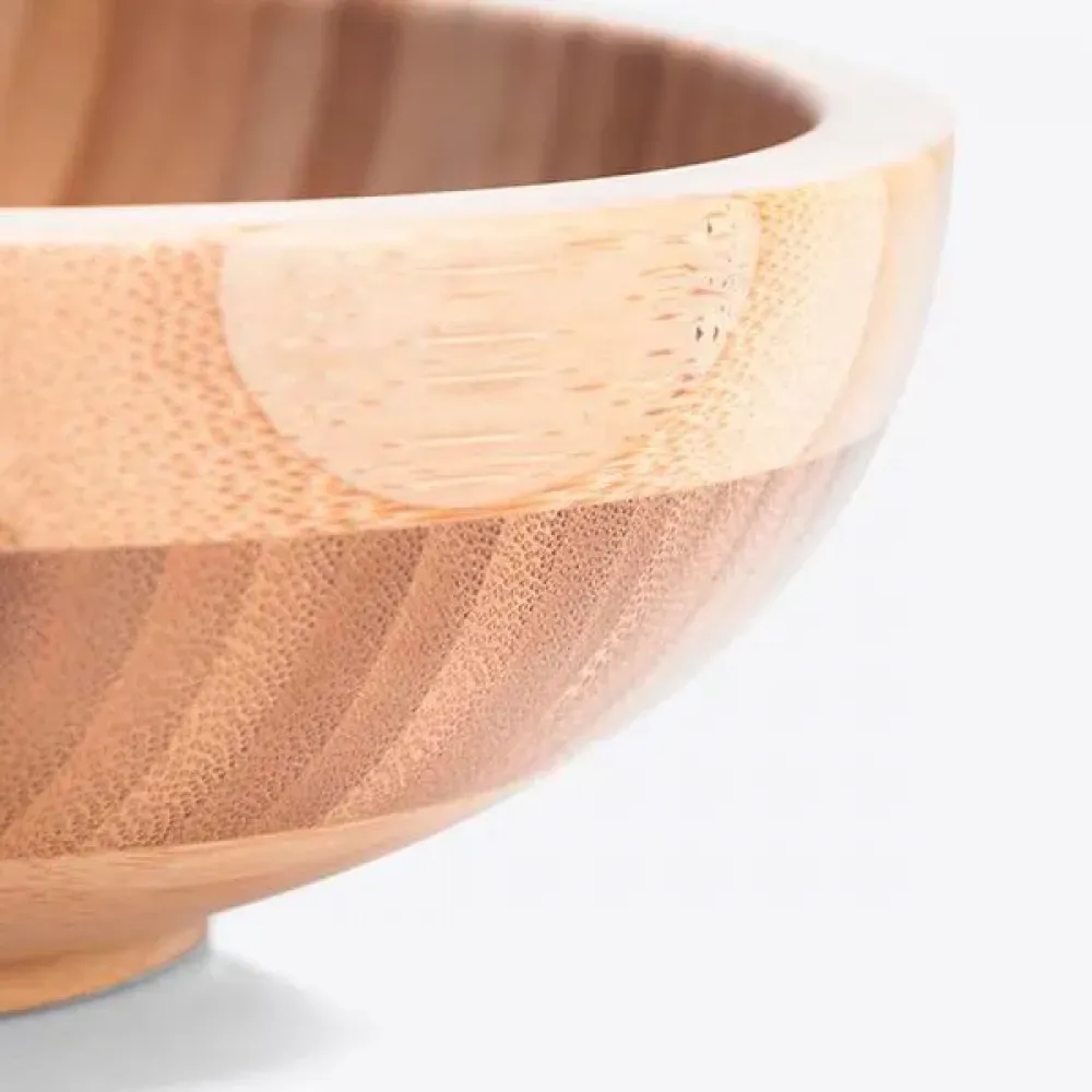 CUMBUCA EM BAMBU COM PEGADOR 22CM - 2L