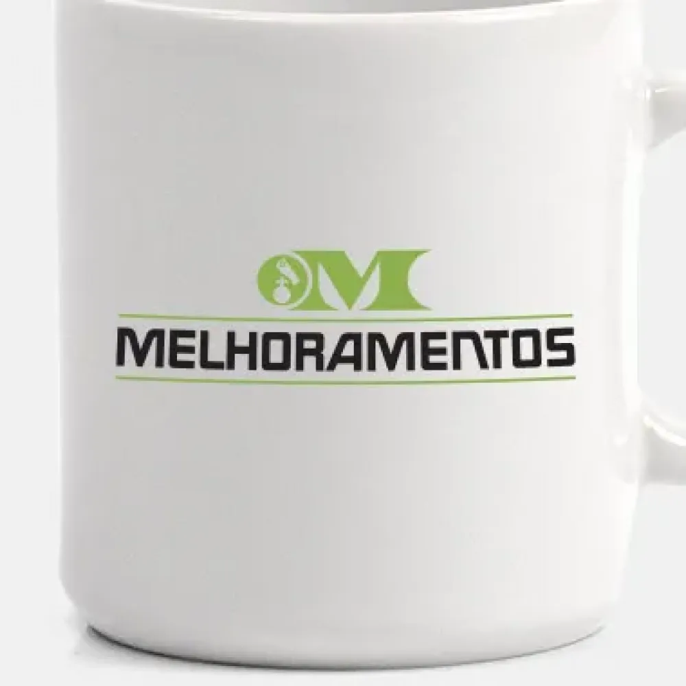 CANECA EM CERÂMICA BRANCA 270 ML EM CAIXA COM ELÁSTICO-CO-01270