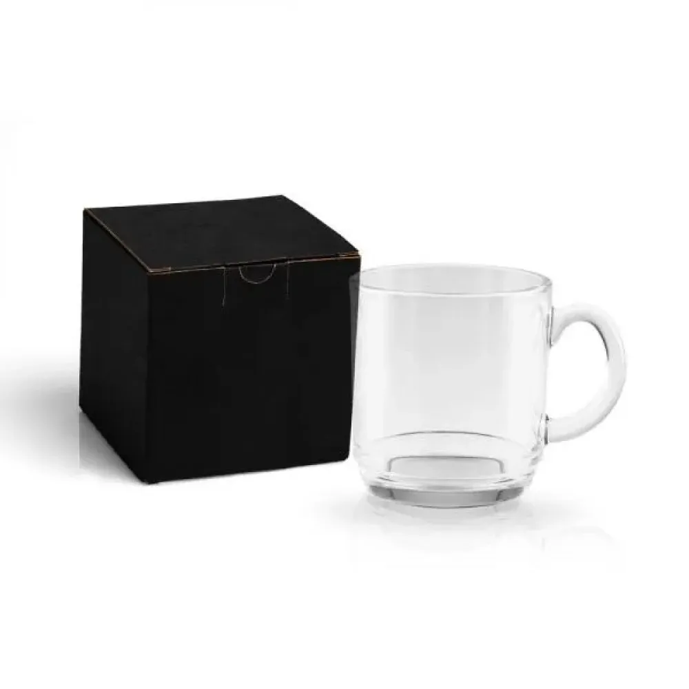 CANECA EM VIDRO COM 300ML E EMBALAGEM-CO-42300