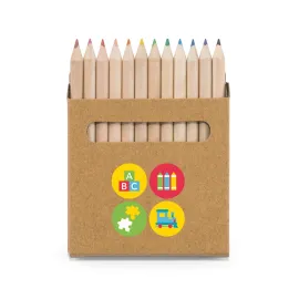 Miniatura de imagem do produto COLOURED. Caixa de cartão com 12 mini lápis de cor
