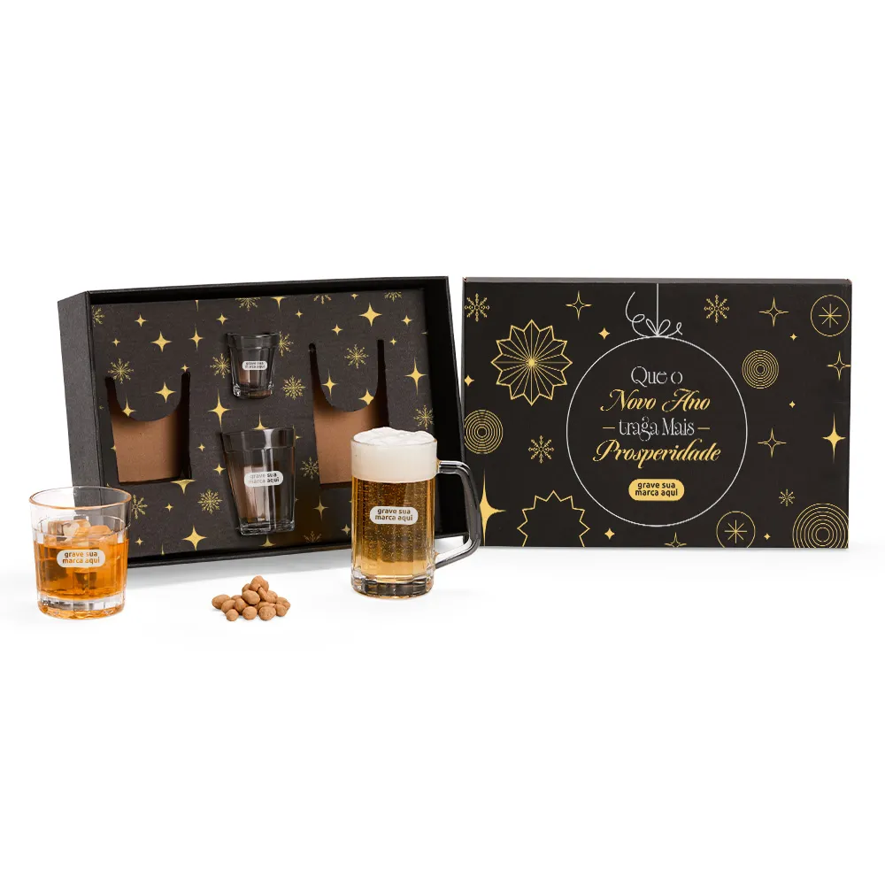 CONJ. DE COPOS DE VIDRO - 4 PÇS-KT-90429