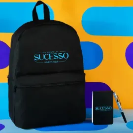 Imagem do produto CONJ. MOCHILA, BLOCO E CANETA – 3 PÇS