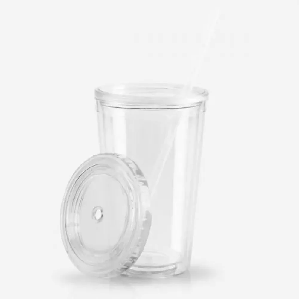 COPO DUPLA CAMADA - SAN - 500ML - TRANSPARENTE