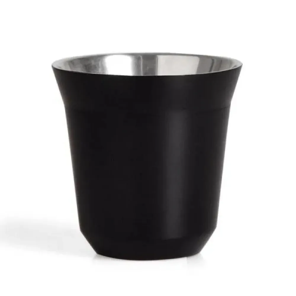 COPO PARA CAFÉ EM AÇO INOX - PRETO - 60ML