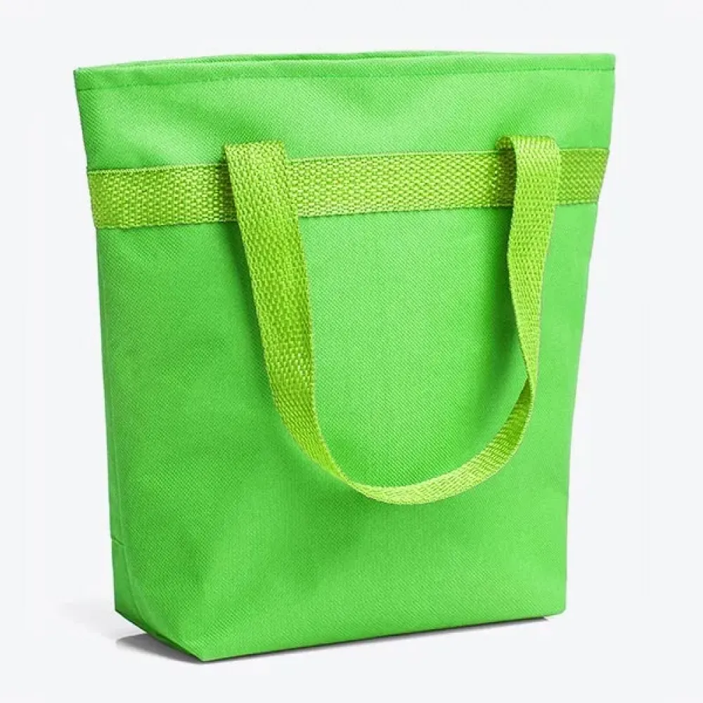 SACOLA TÉRMICA EM NYLON 600 - VERDE - 5L - 20,5X8X27CM-CS-02005