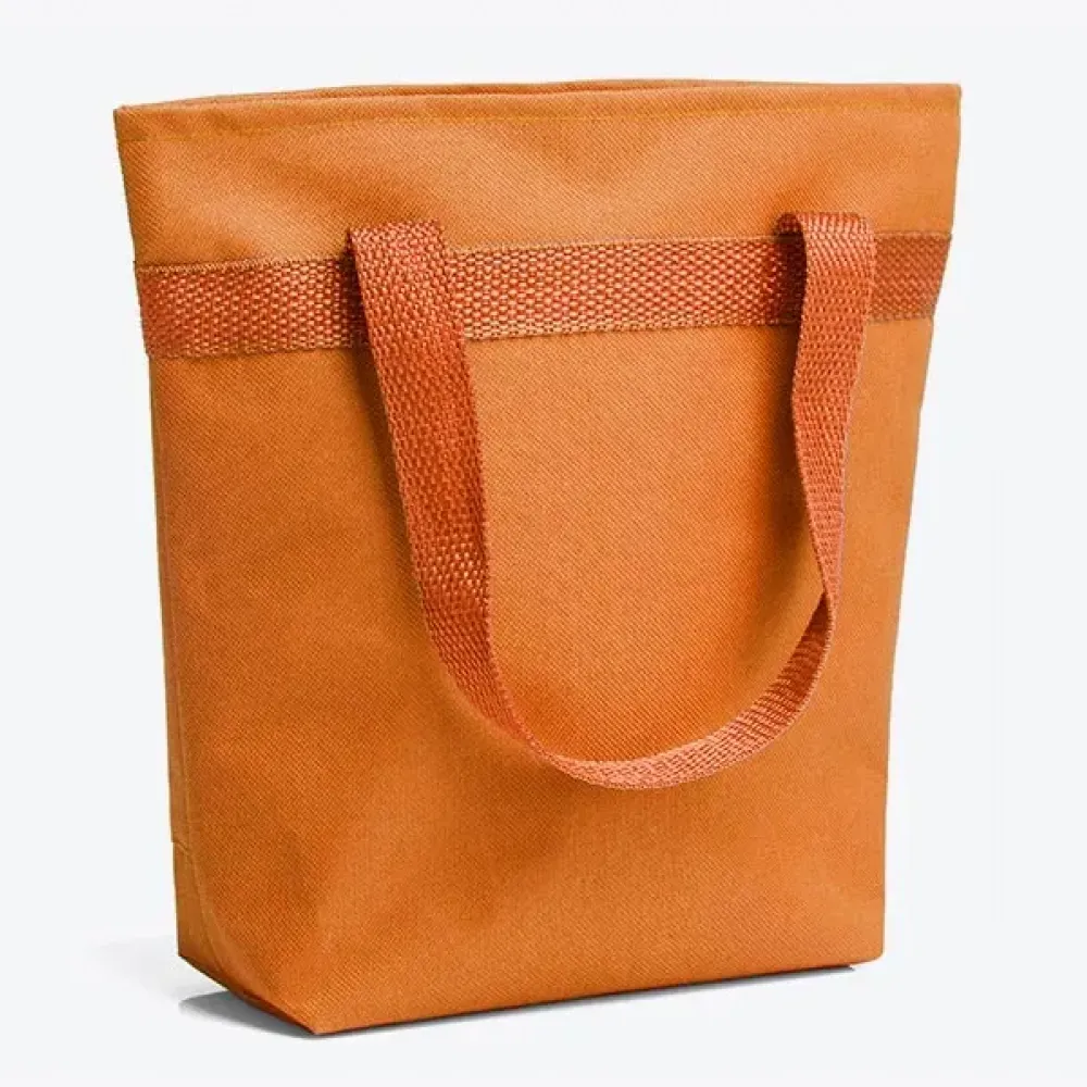 SACOLA TÉRMICA EM NYLON 600 - LARANJA - 5L - 20,5X8X27CM