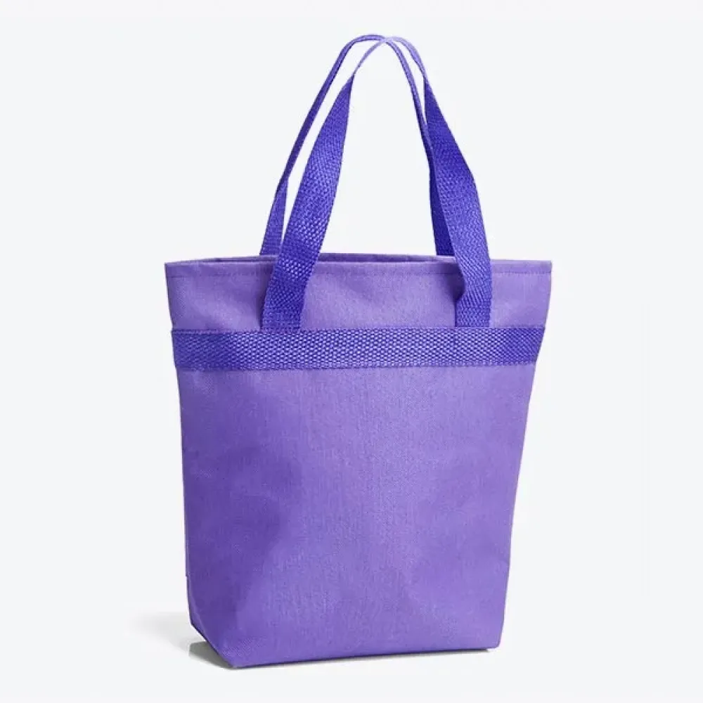 SACOLA COM BOLSO EXTERNO EM NYLON 600 - ROXO - 5L-CS-04008