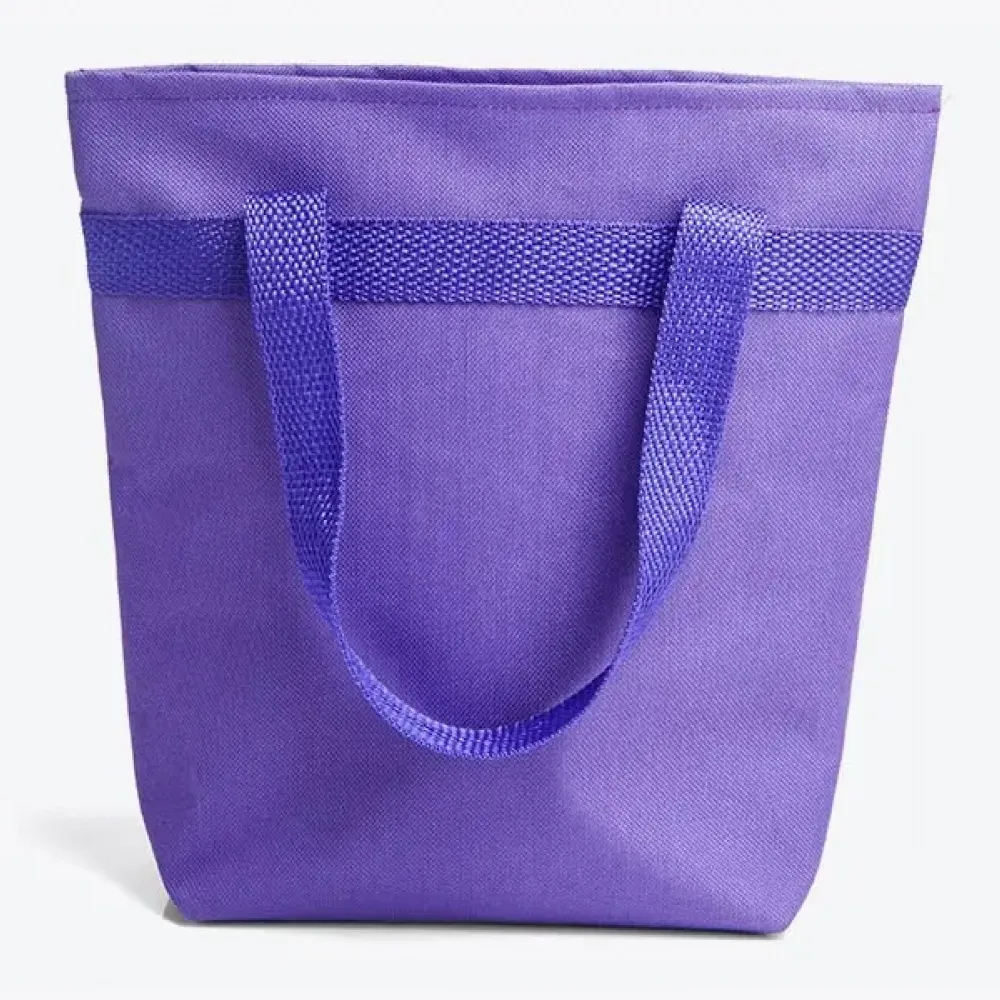 SACOLA COM BOLSO EXTERNO EM NYLON 600 - ROXO - 5L