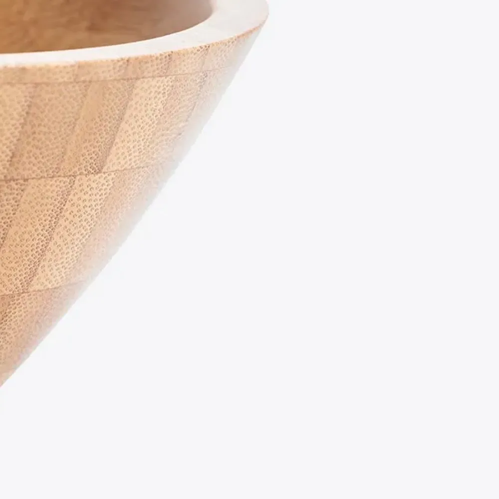 CUMBUCA EM BAMBU COM COLHER DE 18CM 400ML