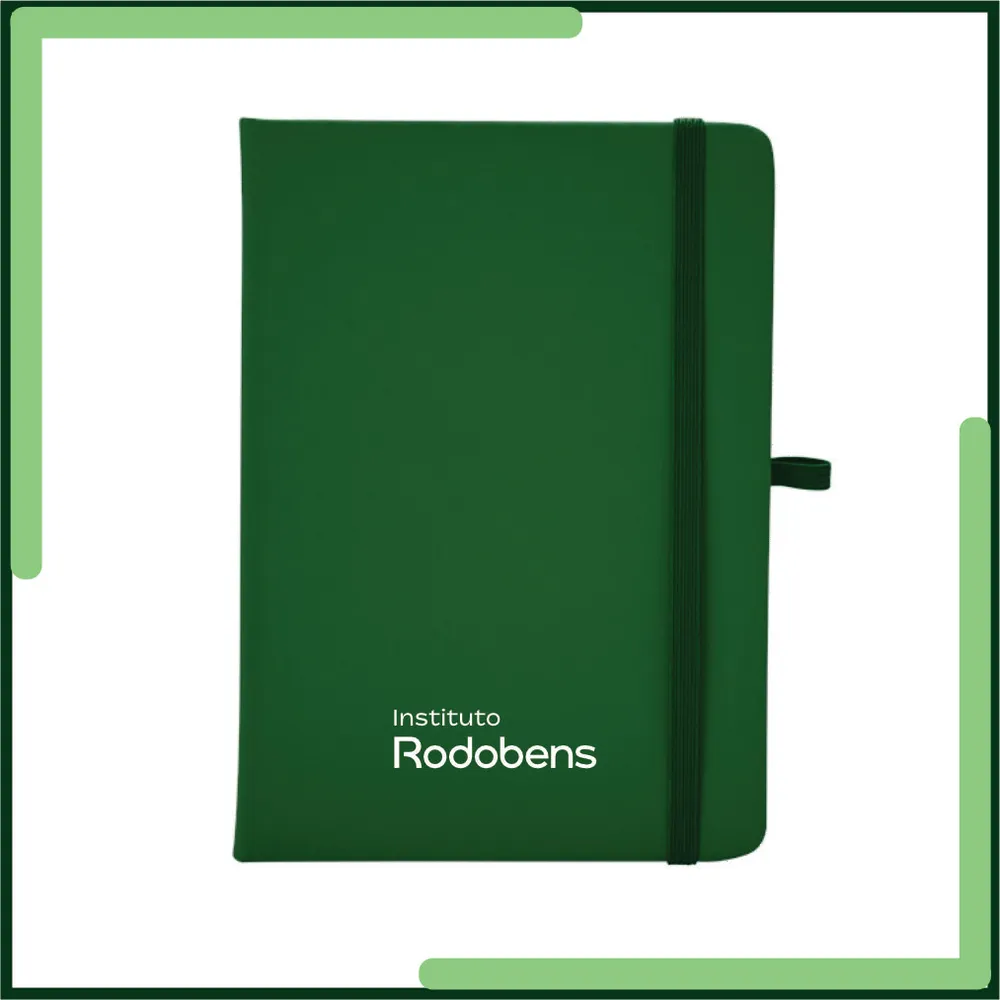 Caderneta Emborrachada tipo Moleskine-IR05067