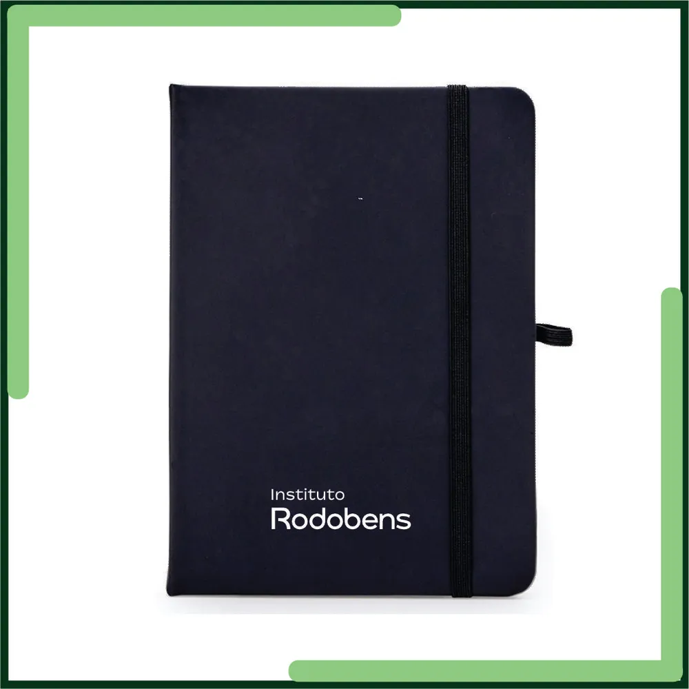 Caderneta Emborrachada tipo Moleskine