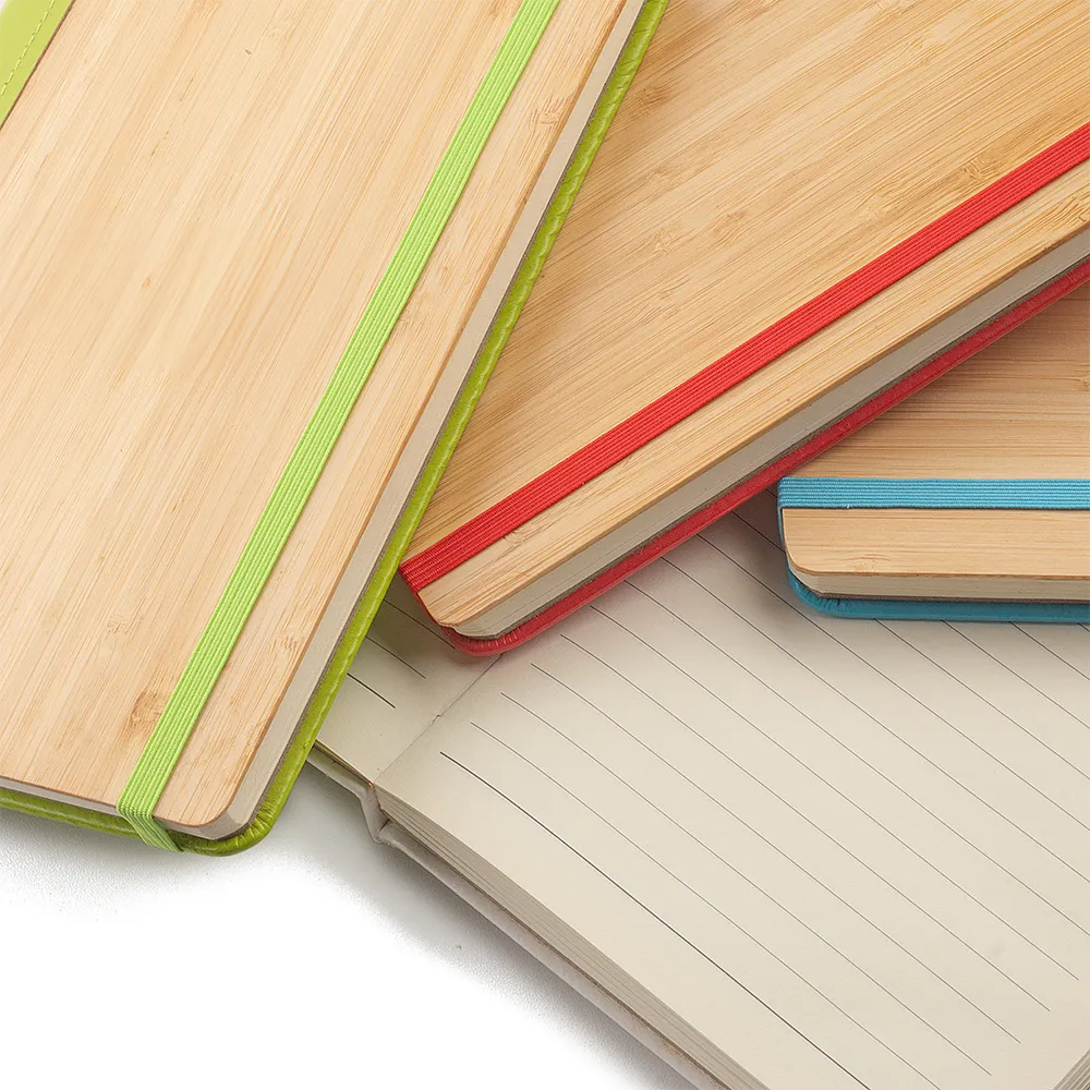Caderno A5 Capa em Bambu e PU
