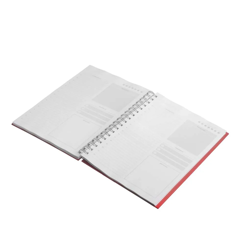 Caderno B5 planner capa em PU