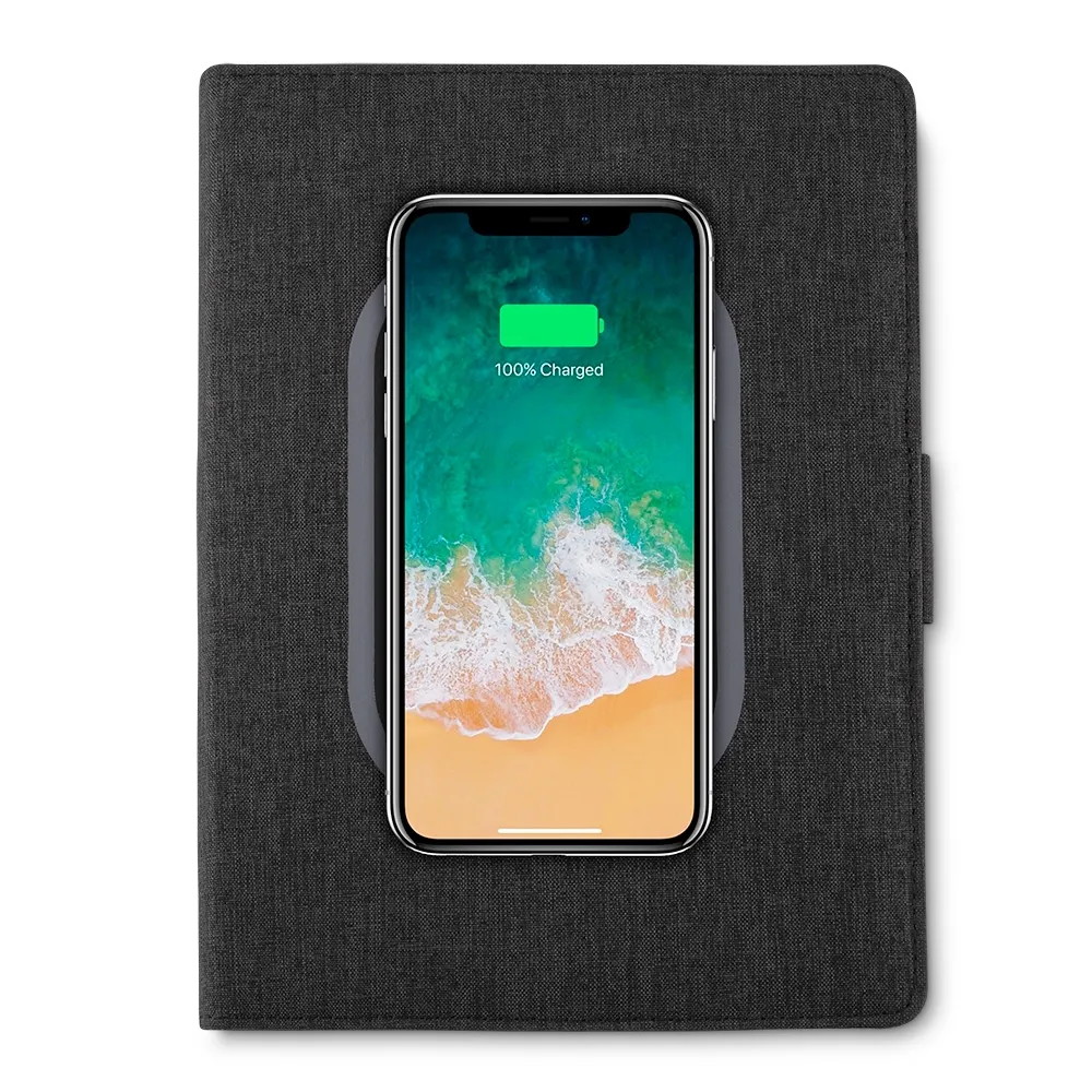 #Caderno Power Bank Indução