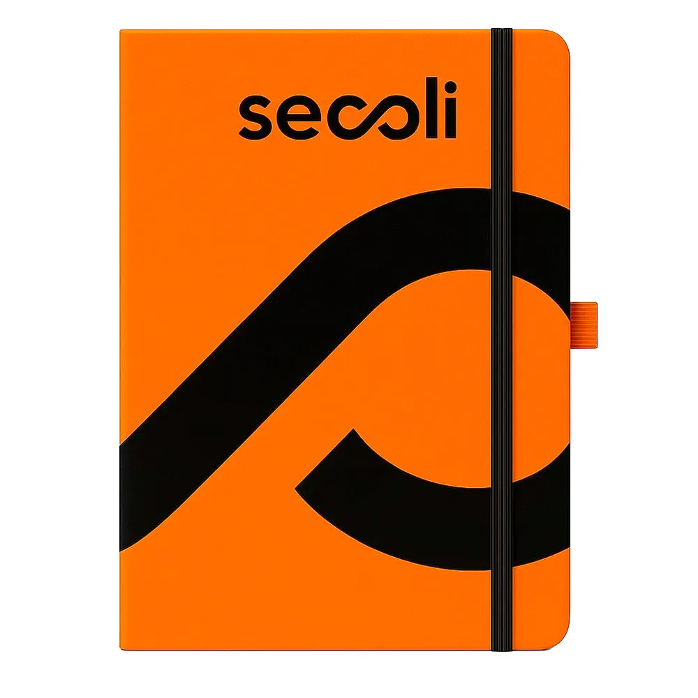 Caderno Corporativo personalizado com a identidade da marca