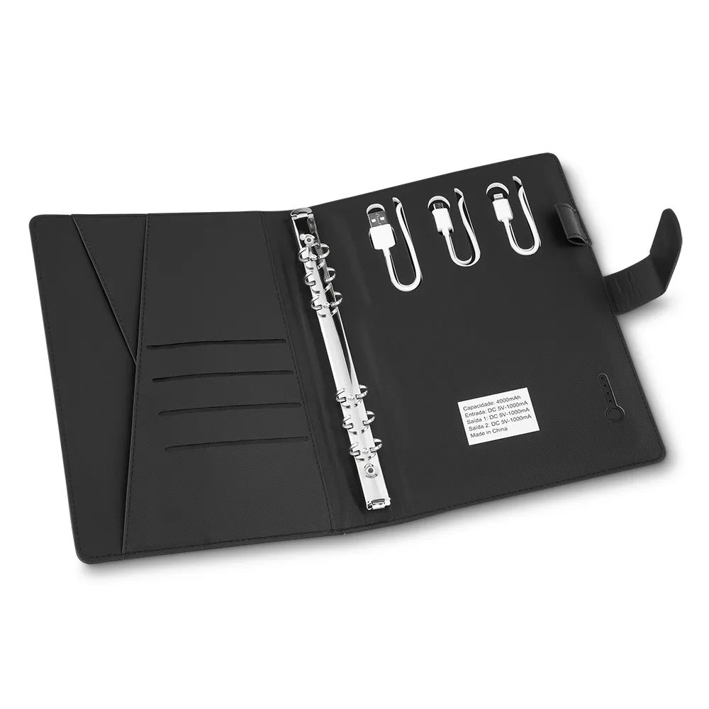 Caderno c/ Powerbank