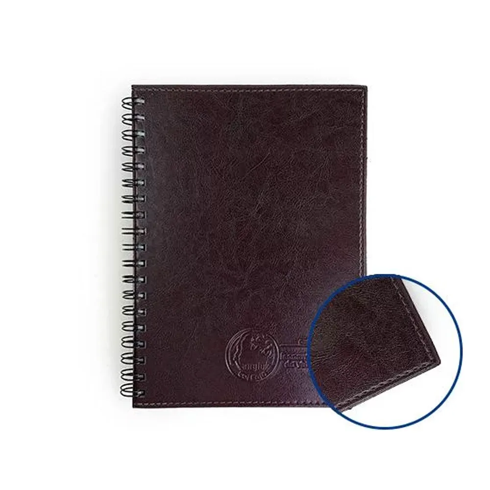 Caderno em couro sintético