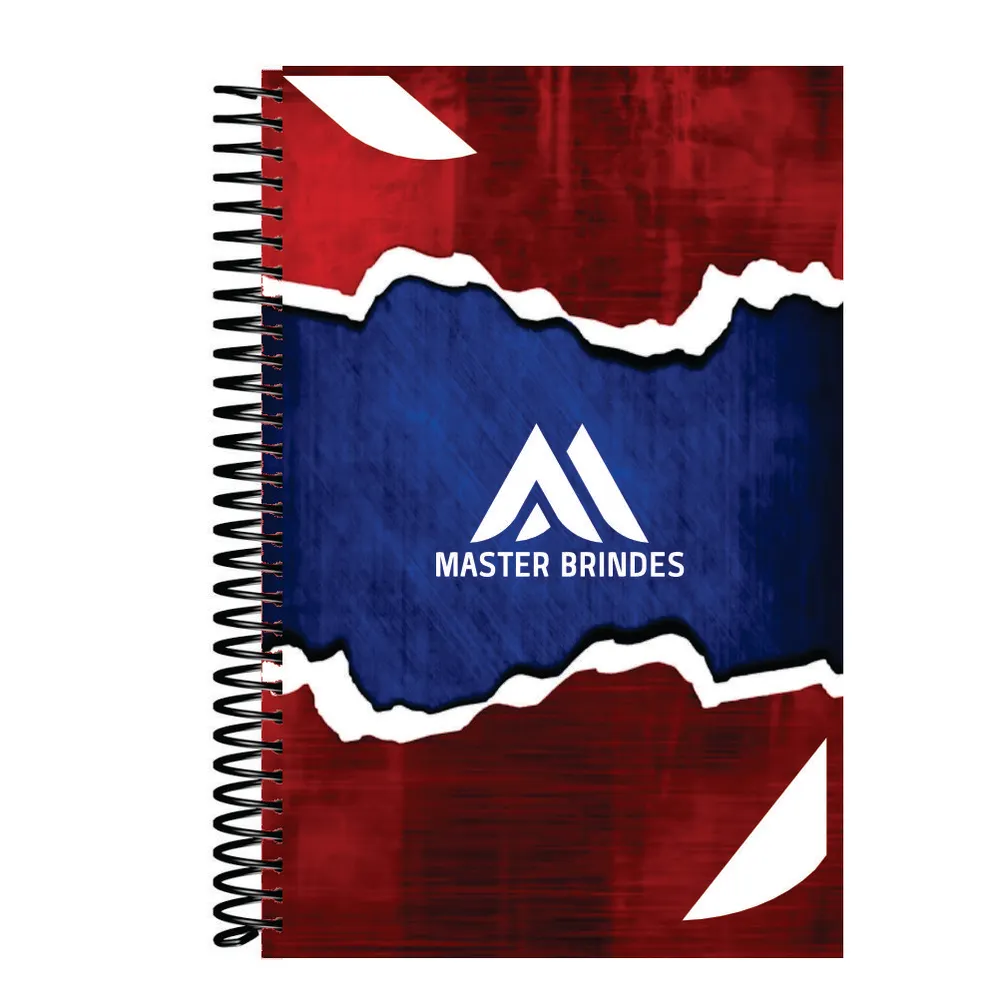 Caderno emparstado 96fls wire-o c/ folhas apresentação e/ou calendário-CAD1824