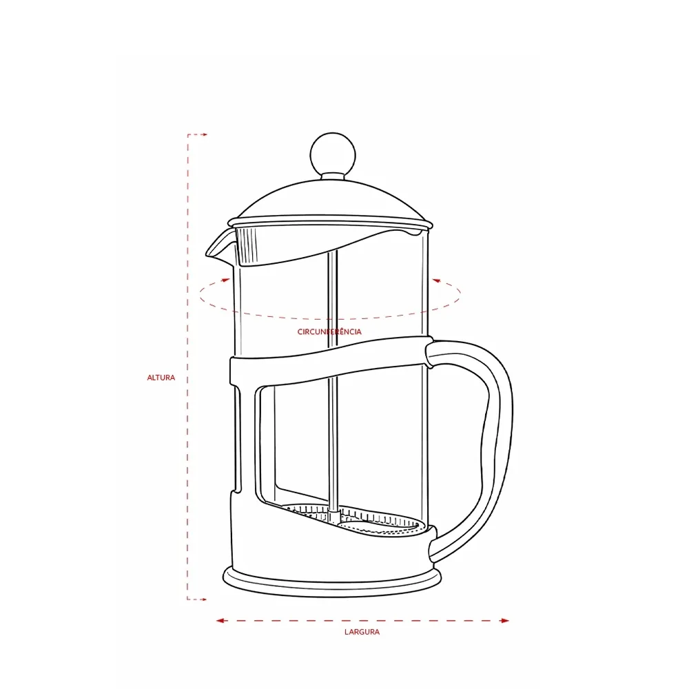 Cafeteira Prensa Francesa 1L