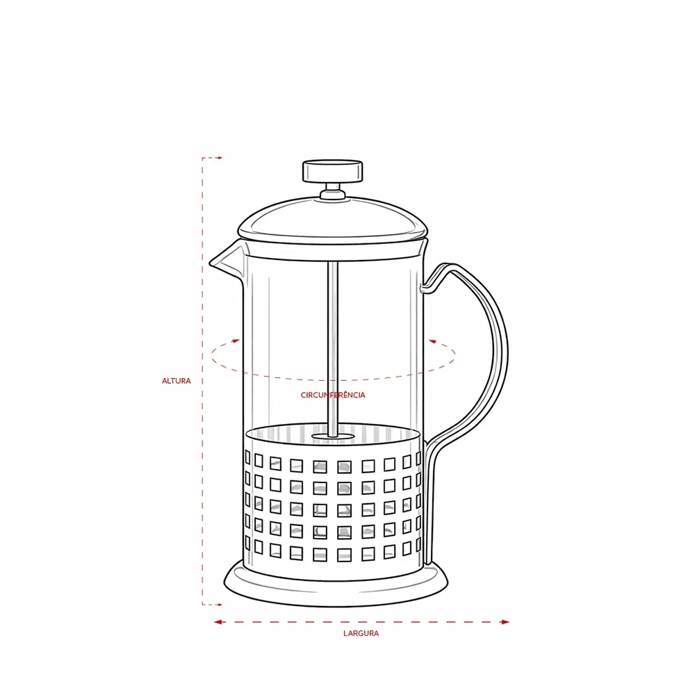 Cafeteira Prensa Francesa 600ml