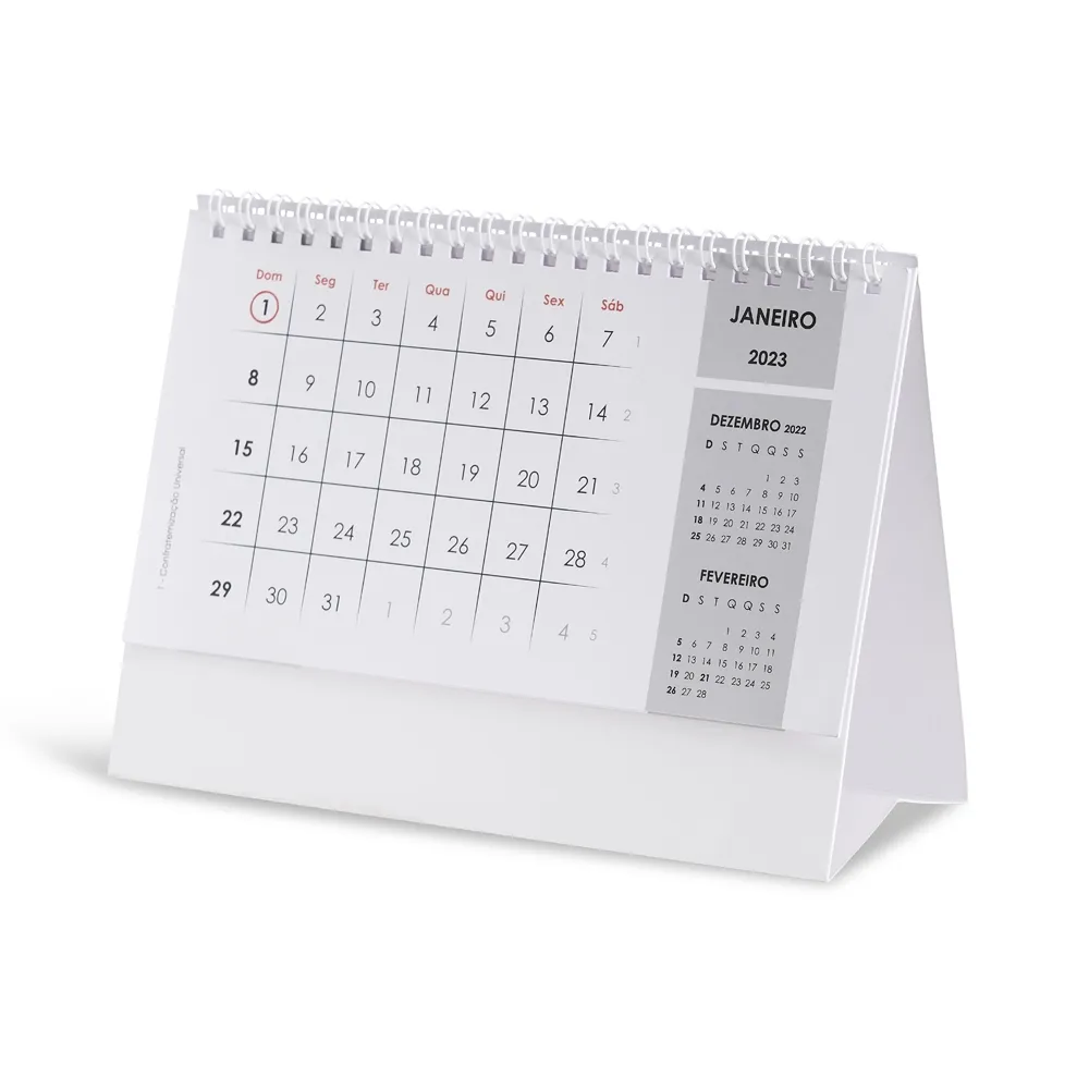 Calendário de Mesa 2023 BRANCO-14796-BRA