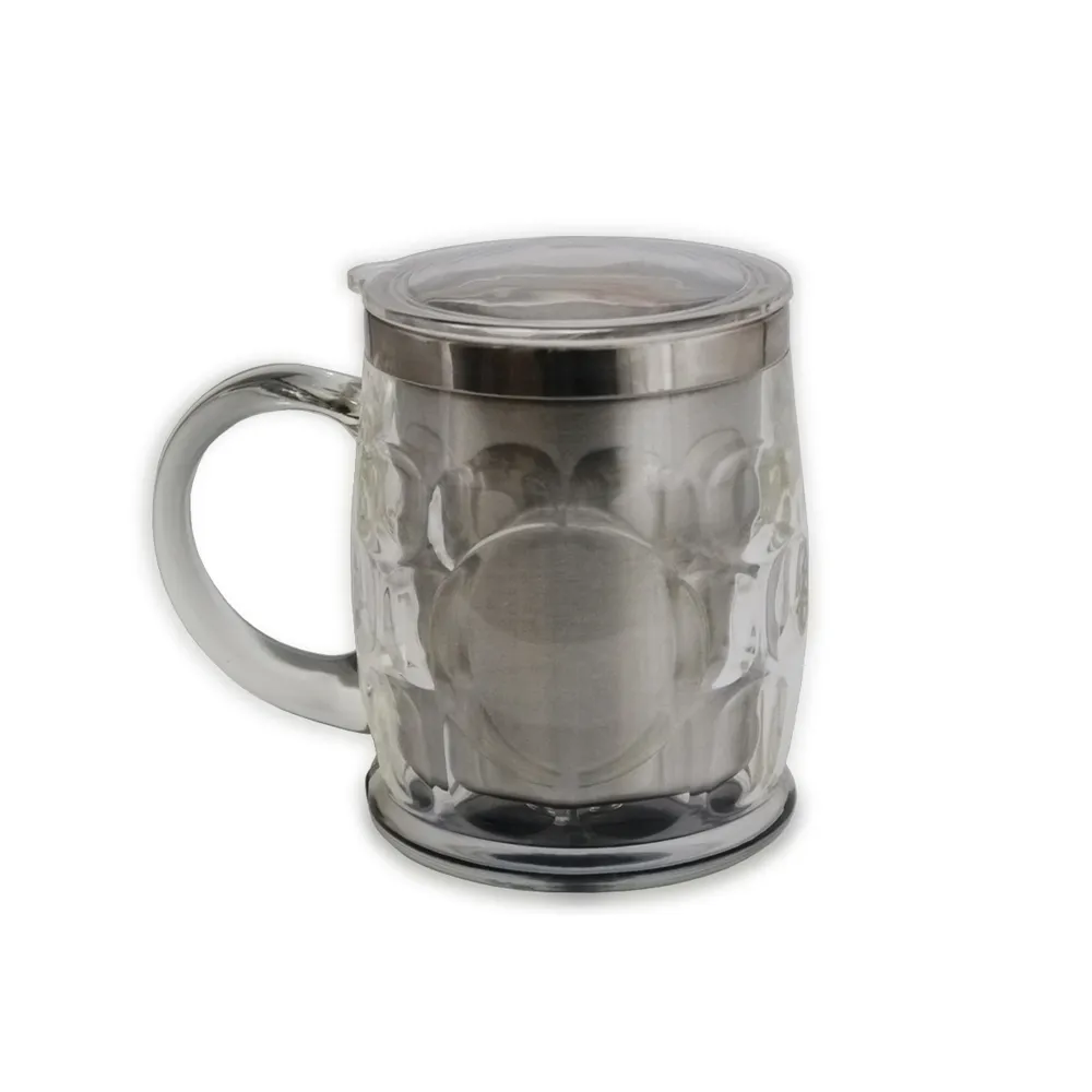 #Caneca Acrílica 400ml com Tampa-10057
