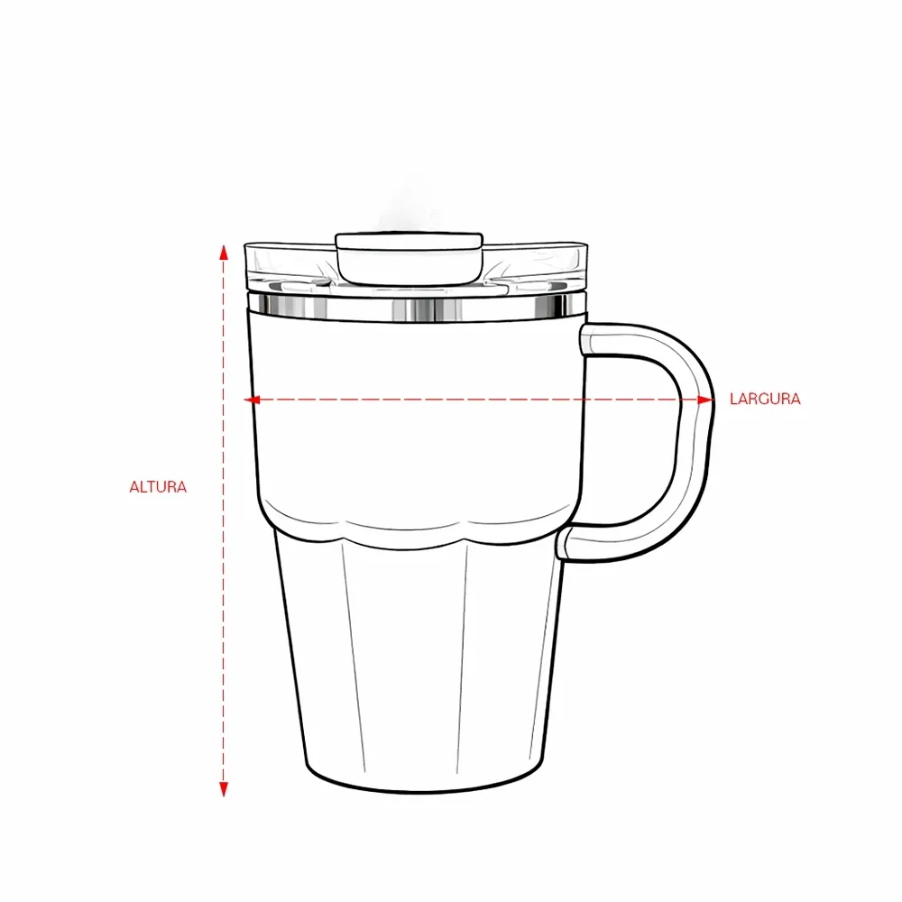 Caneca Parede Dupla 550ml