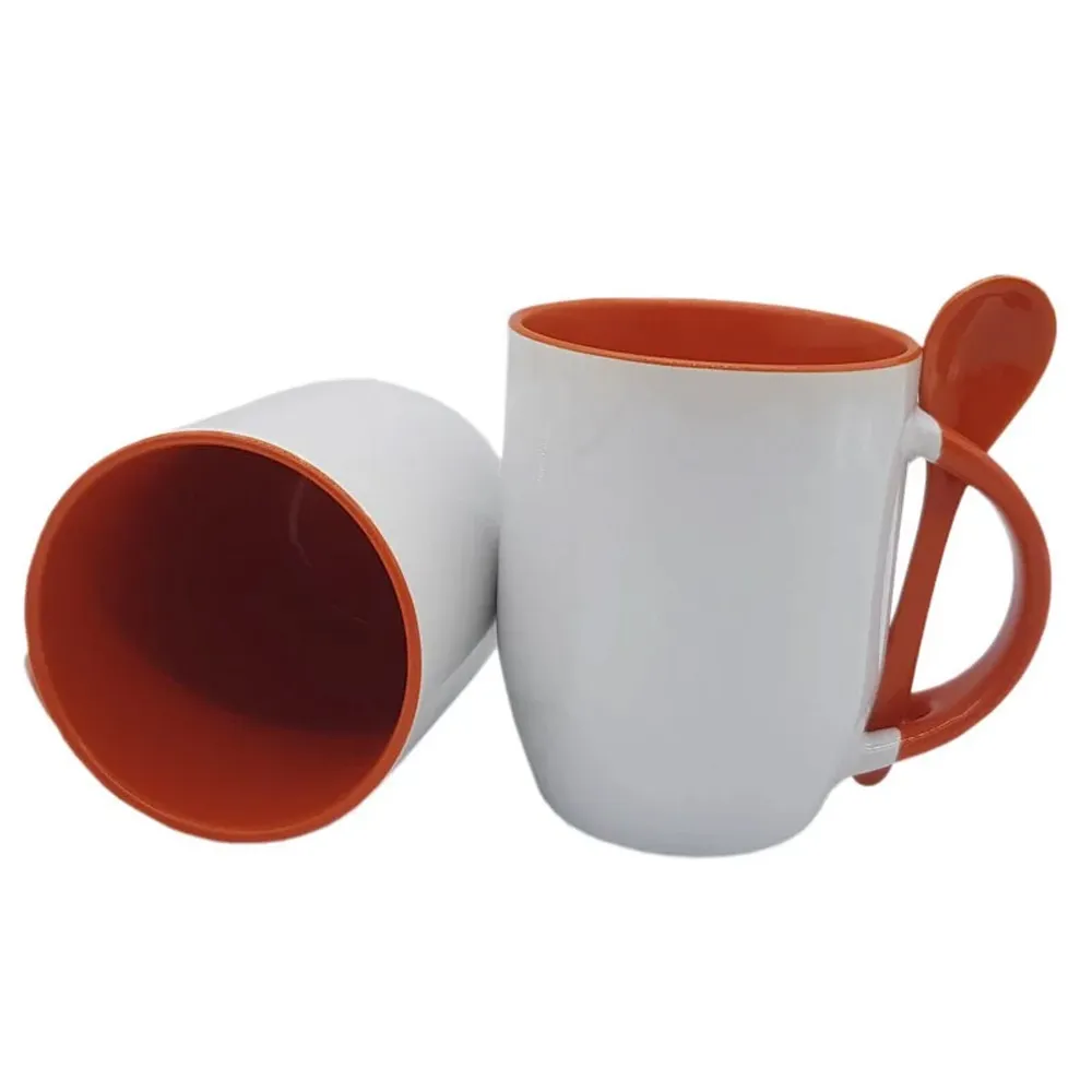 Caneca com colher 325 ml