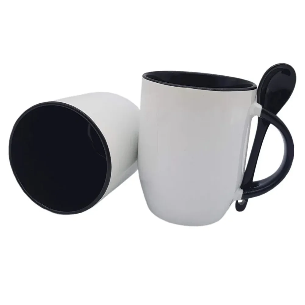 Caneca com colher 325 ml