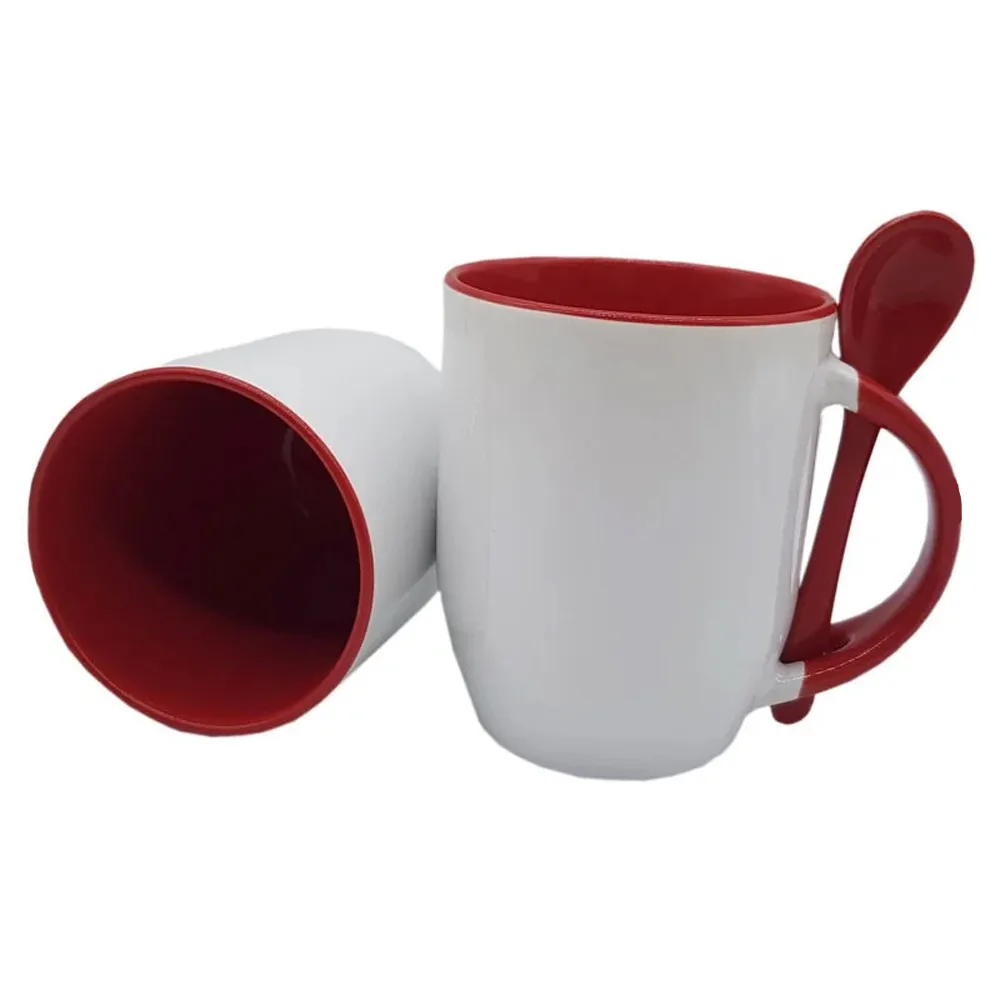 Caneca com colher 325 ml