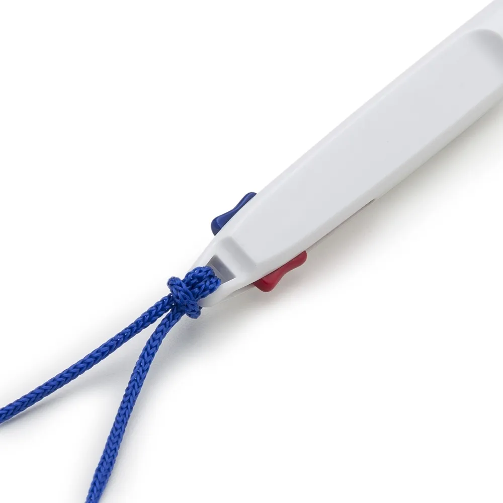 #Caneta Plástica 2 Cores com Cordão