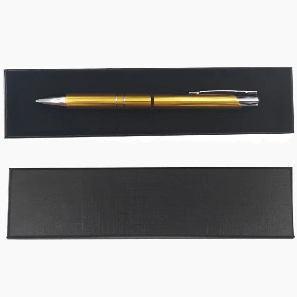 Caneta Esferográfica De Alumínio + Caixa de Embalagem.