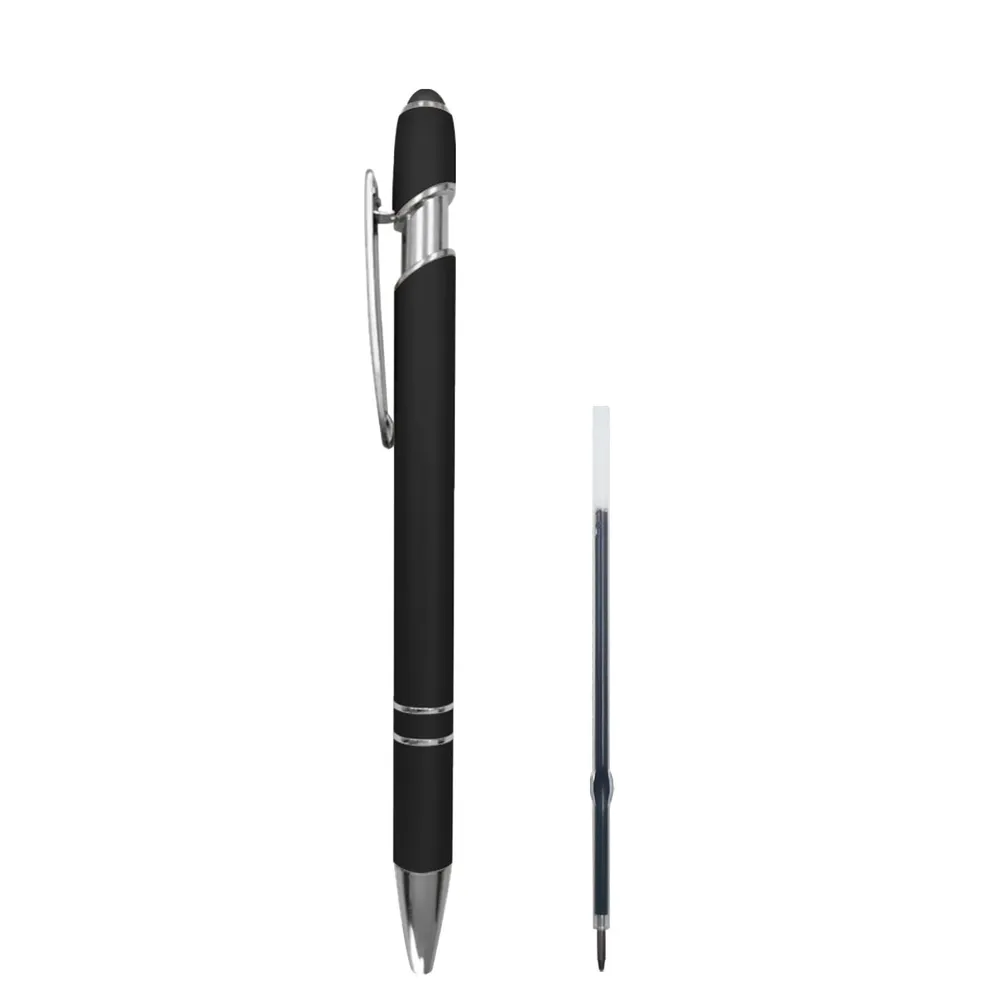 Caneta Esferográfica De Metal Com Ponta Touch.